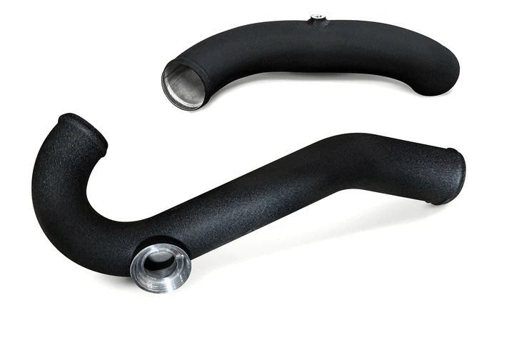 CV Fabrication 15 - 23 Ford Mustang EcoBoost ECOMUSCHGEB2/R Aluminum Intercooler Charge Pipe Kit with HKS Flange - Intercooler Pipe Kits - CV Fabrication