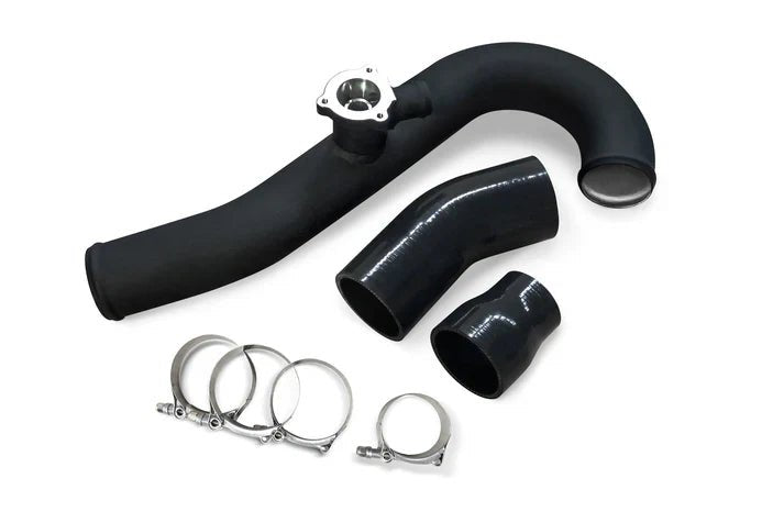 CV Fabrication 15 - 23 Ford Mustang EcoBoost ECOMUSHTIC1/R Hot - side Aluminum Intercooler Pipe - Intercooler Pipe Kits - CV Fabrication