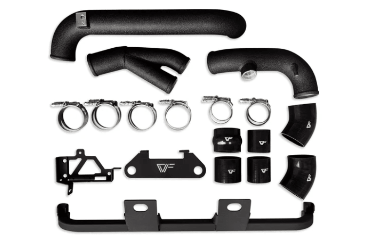 CV Fabrication 15 - 24 Ford F - 150 2.7L & 3.5L / 17 - 24 Ford Raptor 3.5L EcoBoost / 21 - 24 F - 150 3.5L Powerboost 1523FMIC - SV/BK Titan High Mount Intercooler - Intercoolers - CV Fabrication