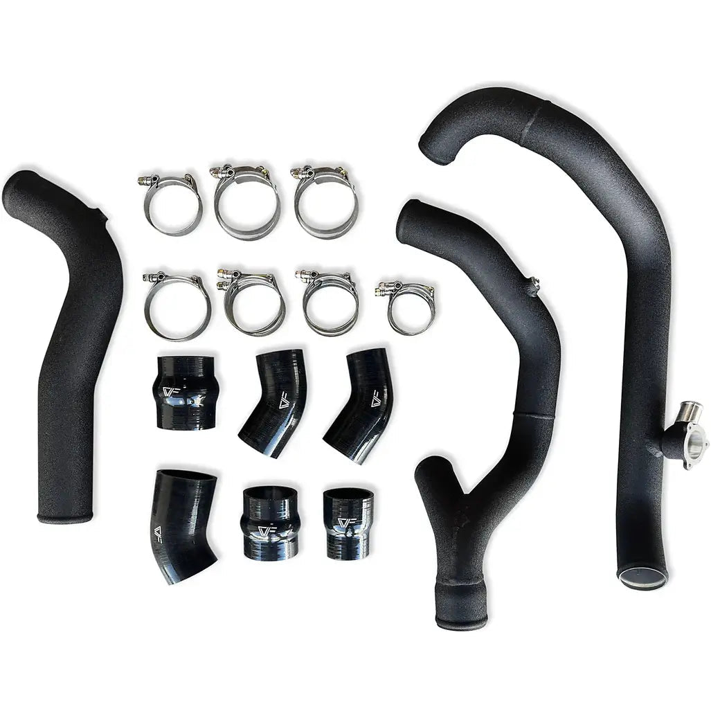 CV Fabrication 1921AEXPICKIT Hot & Cold Aluminum Intercooler Pipe Kit for 2020 - 2021 3.0L Ford Explorer ST w/ OEM BPV - Intercooler Pipe Kits - CV Fabrication