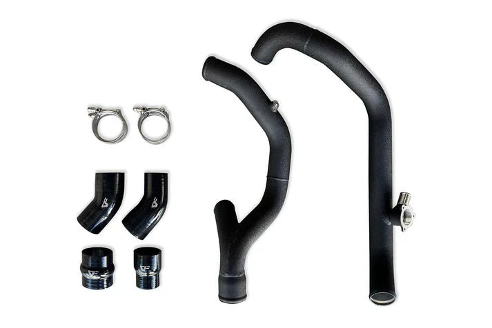 CV Fabrication 20 - 21 Ford Explorer ST 3.0L w/ OEM BPV CVF 1921AEXPSTCPH Hot - side Aluminum Intercooler Pipe Kit - Intercooler Pipe Kits - CV Fabrication