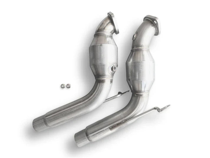 CV Fabrication 20 - 24 Ford Explorer ST 3.0L CVF FEST2022CDP - 1 Stainless Steel Catted Downpipes - Downpipes - CV Fabrication
