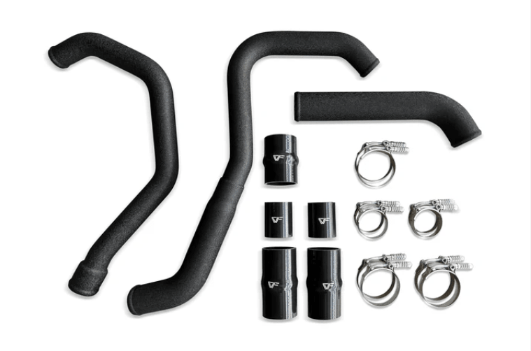 CV Fabrication 21 - 23 Ford F - 150 2.7L EcoBoost 100AIC - 18 Aluminum Intercooler Hot - Side + Cold - Side Piping Kit - Intercooler Pipe Kits - CV Fabrication
