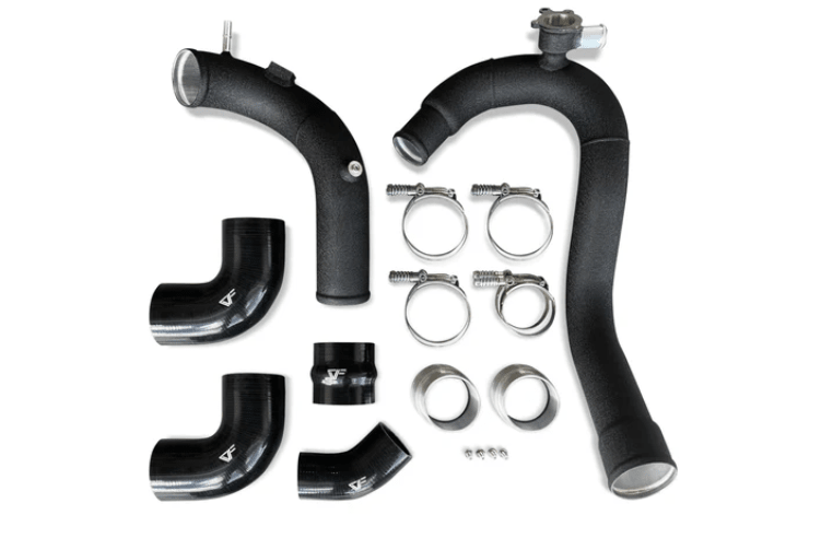 CV Fabrication 21 - 24 Ford Bronco 2.3L 300AIC - 6 Aluminum Intercooler Hot - Side + Cold - Side Piping Kit - Intercooler Pipe Kits - CV Fabrication