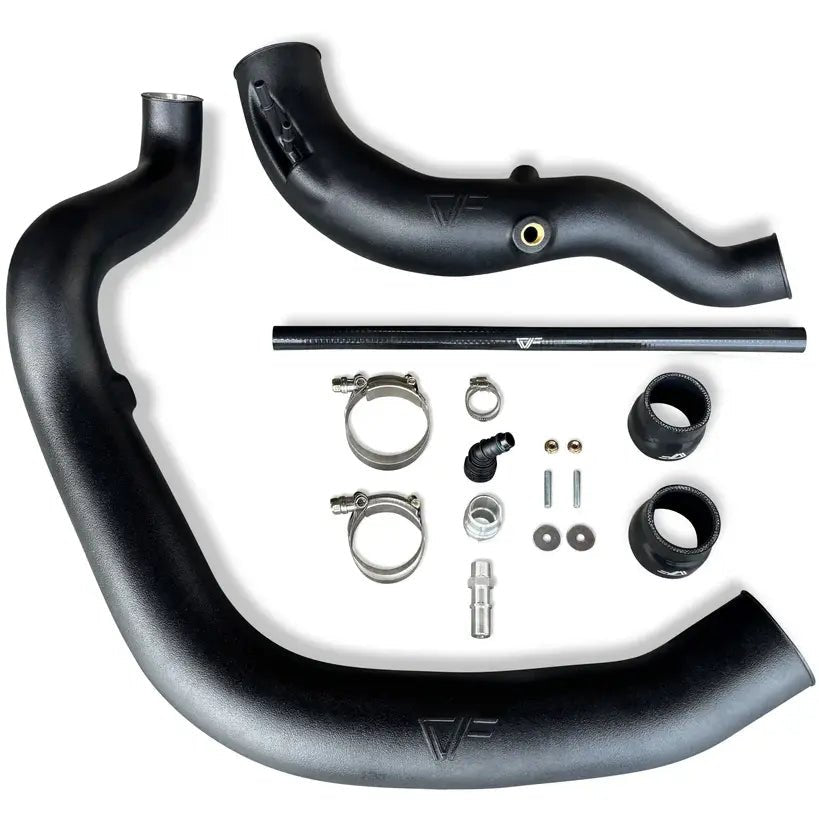 CV Fabrication CV Fab Turbo Inlet Boost Tubes for 21 - 25 Ford F - 150 and Raptor 3.5L Ecoboost 2124REINL - Turbo Inlets - CV Fabrication