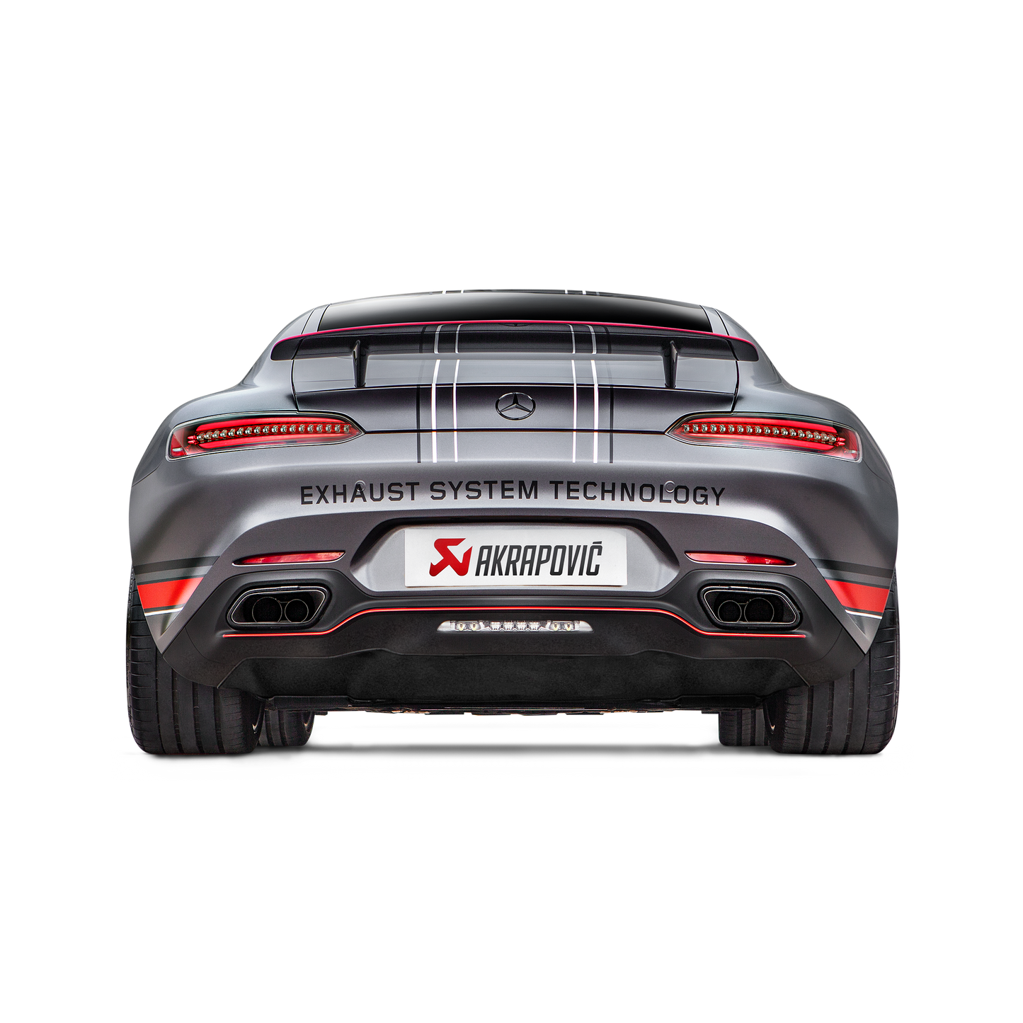 Akrapovič Evolution Line Catback Exhaust System (Titanium) w/Carbon Fiber Tips - 2017+ Mercedes-Benz AMG GT/GTS/GTC