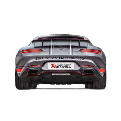 Akrapovič Evolution Line Catback Exhaust System (Titanium) w/Carbon Fiber Tips - 2017+ Mercedes-Benz AMG GT/GTS/GTC