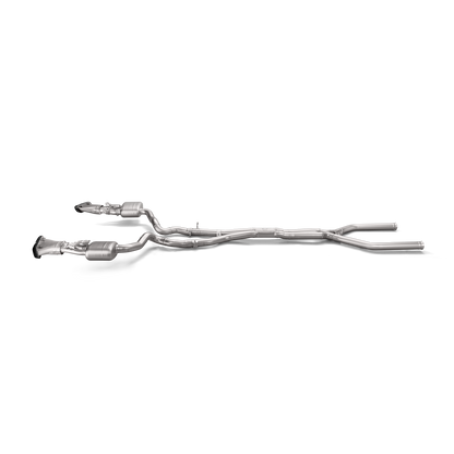 Akrapovič Evolution Line Catback Exhaust System & Link Pipe w/Gloss Carbon Fiber Tips - 2018-2020 Mercedes Benz E63S AMG (W213)