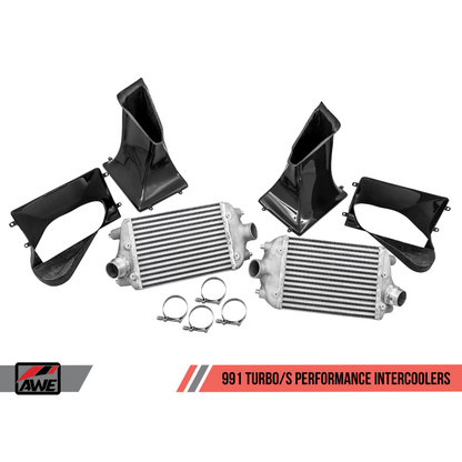 AWE Tuning Porsche 991 (991.2) Turbo/Turbo S Performance Intercooler Kit