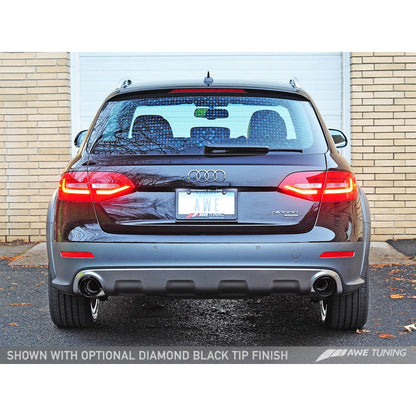 AWE Tuning Audi B8.5 All Road Touring Edition Exhaust - Dual Outlet Diamond Black Tips