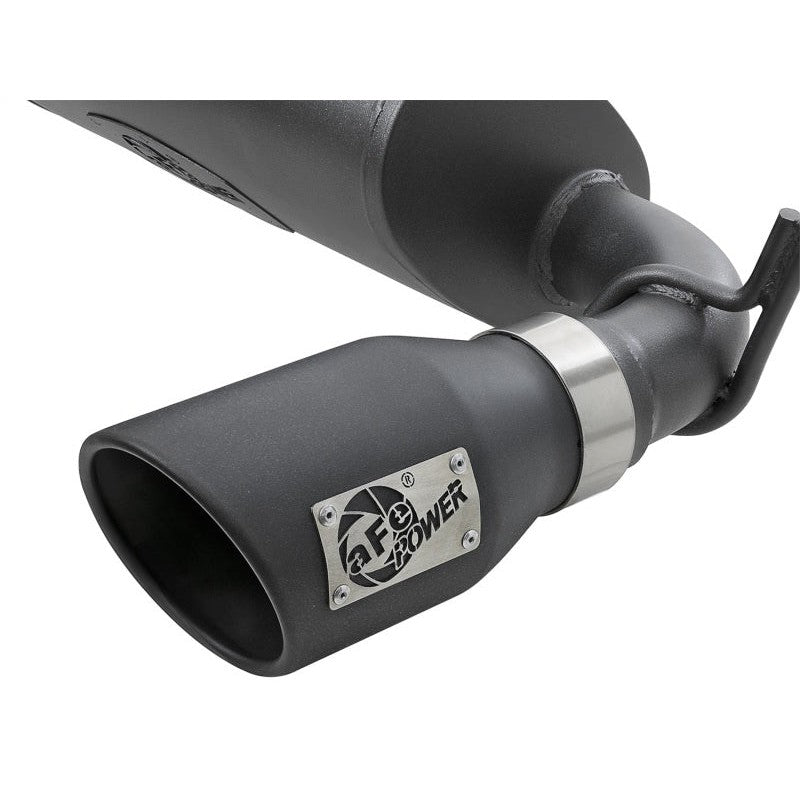 aFe Rebel Series 2.5in 409 SS Axle-Back Exhaust w/ Black Tips 2007+ Jeep Wrangler (JK) V6 3.6L/3.8L