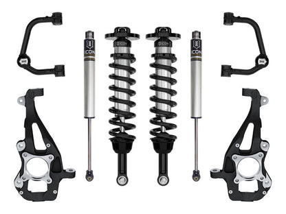 ICON 21-23 Ford F150 4WD 3.5-4.5in  Stage 1 Suspension System With Tubular Upper Control Arms