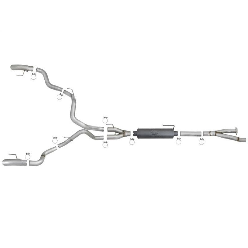aFe MACH Force-Xp Cat-Back Exhaust w/Dual Hi-Tuck Tips 17-18 Ford F-150 Raptor V6-3.5L (tt)