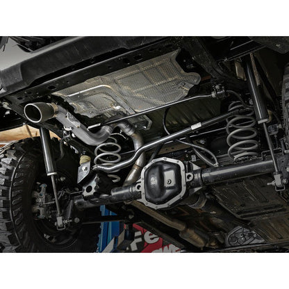 aFe MACH Force-Xp Axle-Back Exhaust System w/Black Tip 18-20 Jeep Wrangler L4-2.0T / V6-3.6L