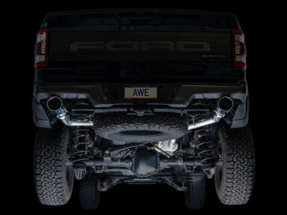 AWE Tuning Gen 3 Raptor SwitchPath Exhaust - Chrome Silver Tips