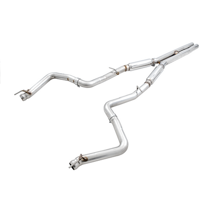 AWE Tuning 2017+ Dodge Challenger 5.7L Track Edition Exhaust - Chrome Silver Quad Tips