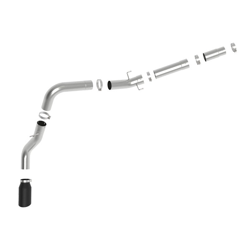 aFe ATLAS 5in DPF-Back Alum Steel Exhaust System w/ Black Tip 19-20 Ram Diesel Trucks L6-6.7L (td)