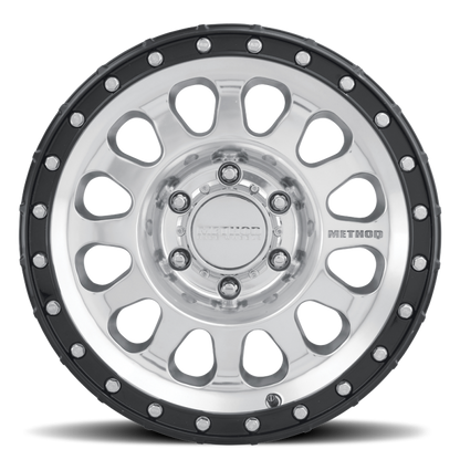 Method MR315 18x9 +18mm Offset 8x170 130.81mm CB Polished Wheel - Gloss Black Lip