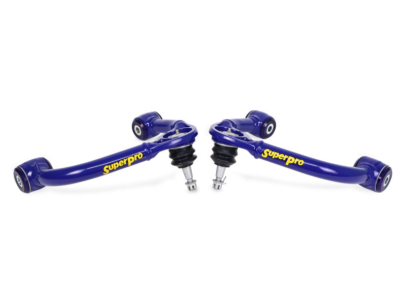 SuperPro 2021+ Ford F150 Fixed Offset Front Upper Control Arm Set