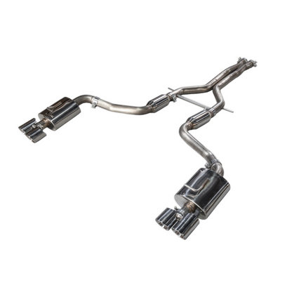 AWE Tuning Panamera Turbo Performance Exhaust System Touring Edition Polished Silver Tips