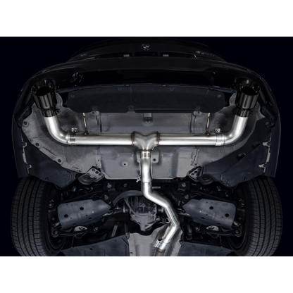 AWE 19-23 BMW 330i / 21-23 BMW 430i Base G2X Track Edition Axle Back Exhaust - Diamond Black