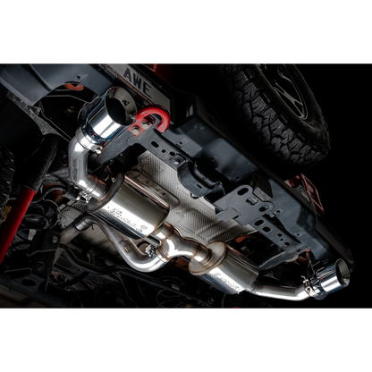 AWE Tuning 2018+ Jeep Wrangler JL/JLU Tread Edition Axle-Back Dual Exhaust - Chrome Silver Tips