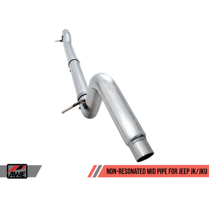 AWE Tuning 07-18 Jeep Wrangler JK/JKU 3.6L Non-Resonated Mid Pipe