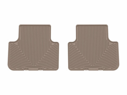 WeatherTech 17-25 Audi Q7 2nd Row Rear All-Weather Floor Mats - Tan