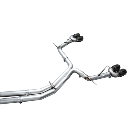 AWE Tuning 19-23 Audi C8 S6/S7 2.9T V6 AWD Track Edition Exhaust - Diamond Black Tips