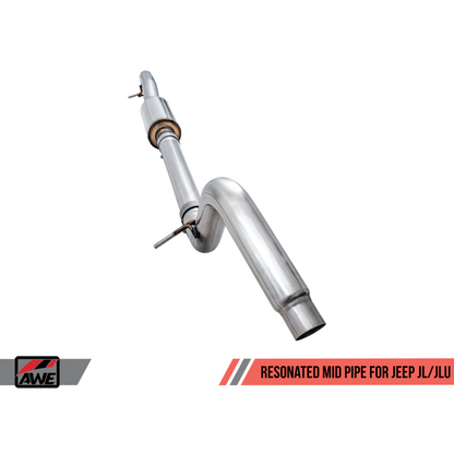 AWE Tuning 2018+ Jeep Wrangler JL/JLU 3.6L Resonated Mid Pipe