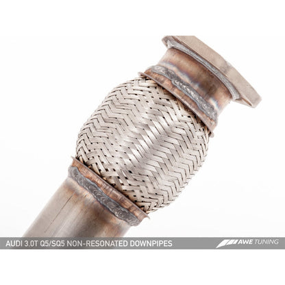AWE Tuning Audi 8R Q5 3.0T Touring Edition Exhaust Dual Outlet Chrome Silver Tips