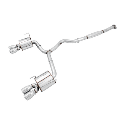 AWE Tuning Subaru STI VA / WRX GV / STI GV Sedan Touring Edition Exhaust - Chrome Silver Tip (102mm)