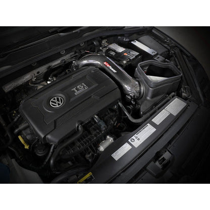 aFe Track Series Carbon Fiber Intake System w/ Pro DRY S Filter - 15-19 VW Golf R (MKVII)