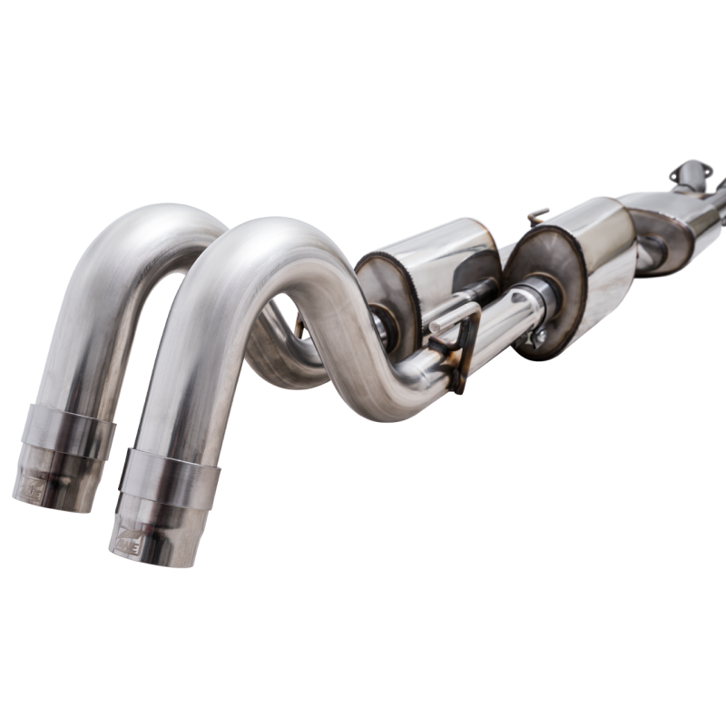 AWE 16-22 Toyota Tacoma 0FG Catback Exhaust w/ BashGuard - Dual Chrome Silver Tips