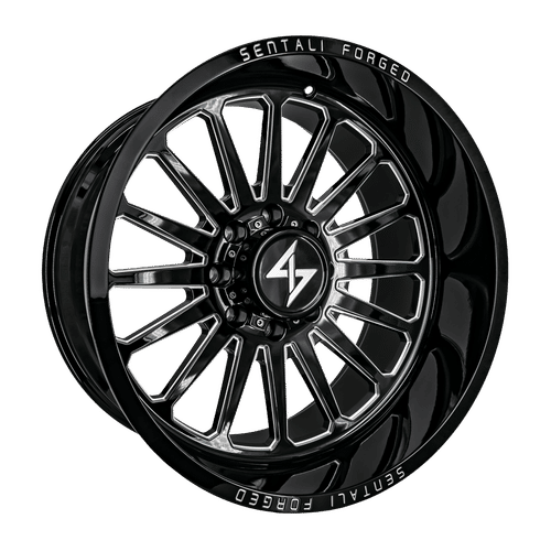 Sentali Forged SF-2 Gloss Black Milled 26x14 -76 5x139.7mm 77.8mm