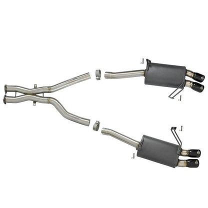 aFe MACH Force-Xp 2-1/2in 304 SS Cat-Back Exhaust w/ Black Tips 05-08 BMW Z4 M Coupe (E86) L6 3.2L