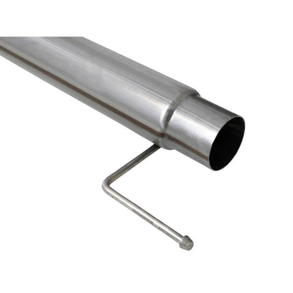 aFe Large Bore-HD 4in 409 SS DPF-Back Exh 18-19 Ford F-150 V6-3.0L (td) w/ Polished Tip