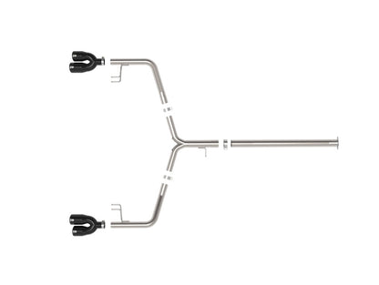 aFe Takeda 21-24 Kia K5 GT L4-2.5L (t) SS Axle-Back Exhaust System w/ Black Tips