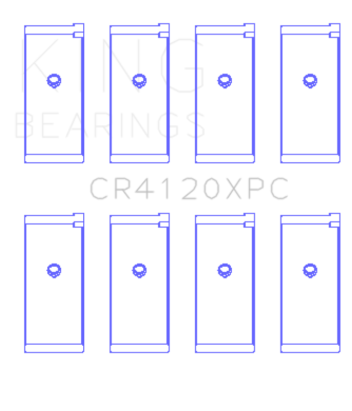 King Engine Bearings 1992+ Mitsubishi 4G63/4G64 EVO I-IV Connecting Rod Bearing Set - Size STDX