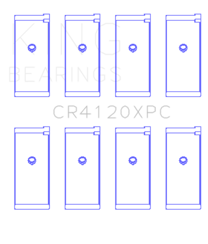 King Engine Bearings 1992+ Mitsubishi 4G63/4G64 EVO I-IV Connecting Rod Bearing Set - Size STDX