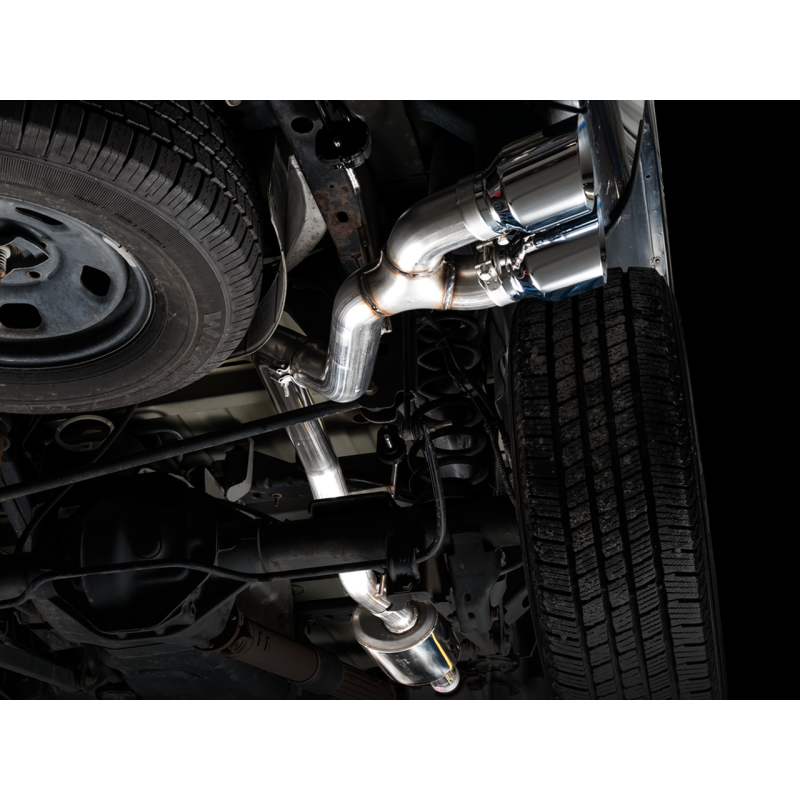 AWE Tuning 09-18 RAM 1500 5.7L (w/o Cutouts) 0FG Single Side Exit Cat-Back Exhaust - Chrome Tips