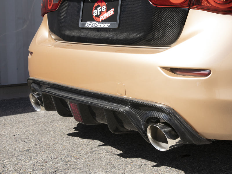 afe Takeda Cat-Back Exhaust System Infiniti Q50 14-15 V6-3.7L