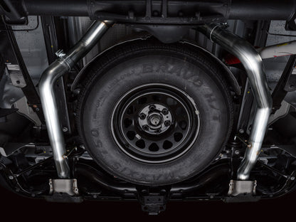 AWE Tuning 4th Gen GM 1500 5.3L 0FG Cat-Back Split Rear Exit (w/ Bumper Cutouts) - OE Tips