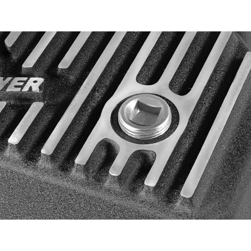 AFE Engine Oil Pan Black Machined; 14-16 Dodge RAM 1500 EcoDiesel 3.0L V6 (td)