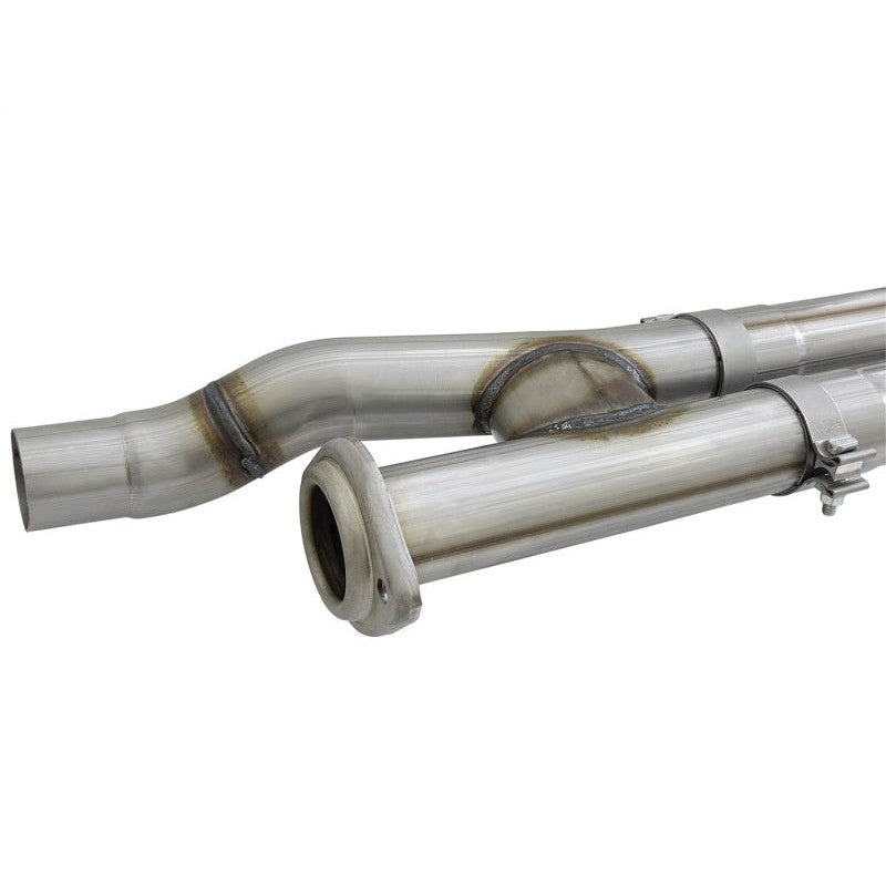 aFe POWER Rebel Series 3in 409 SS Cat Back Exhaust w/ Polished Tips 17 Ford F-150 Raptor V6-3.5L