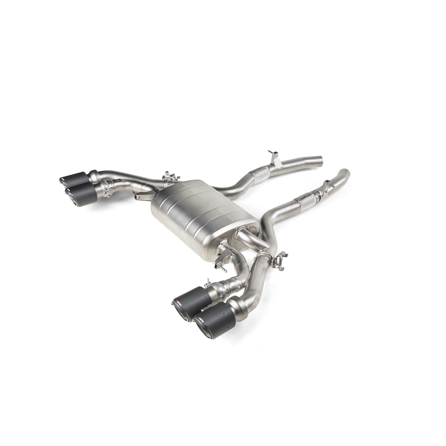 Akrapovič Slip-On Line Exhaust (Titanium) w/Carbon Tips - 2020-2024 BMW X3M/X4M (F97)