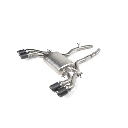 Akrapovič Slip-On Line Exhaust (Titanium) w/Carbon Tips - 2020-2024 BMW X3M/X4M (F97)