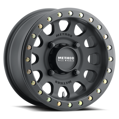 Method MR401 UTV Beadlock 15x7 / 5+2/38mm Offset / 4x156 / 132mm CB Matte Black Wheel