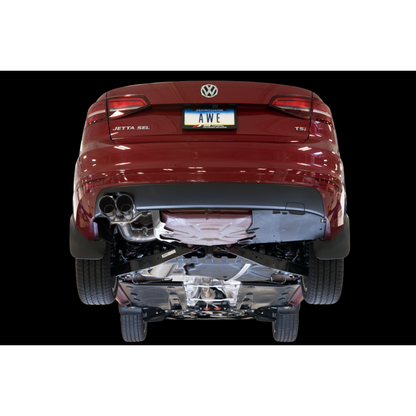 AWE Tuning Mk6 GLI 2.0T - Mk6 Jetta 1.8T Track Edition Exhaust - Diamond Black Tips