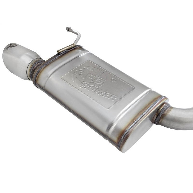 aFe MACHForce XP Exhausts Cat-Back SS-304 EXH w/ Polished Tips 15-16 Ford Mustang EcoBoost 2.3L (t)